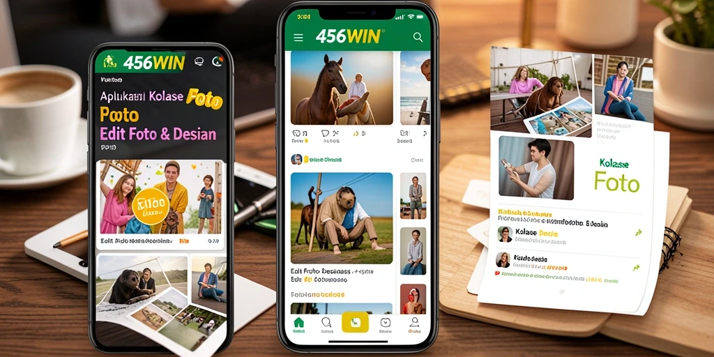 Tampilan antarmuka intuitif dan fitur kolase yang menarik dari 456WIN.