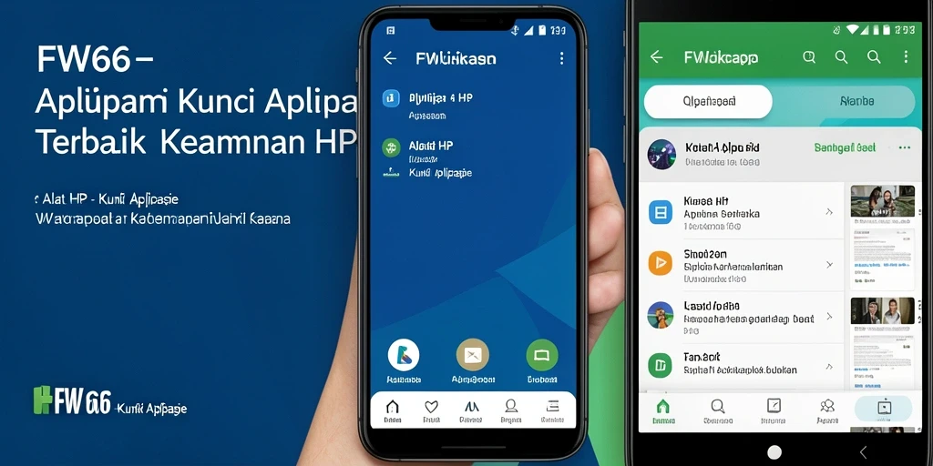 Tampilan utama aplikasi FW66 yang menampilkan kunci aplikasi.