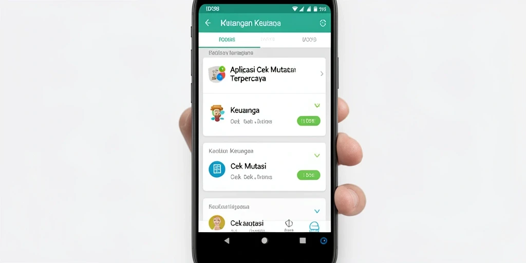 Antarmuka aplikasi Cek Mutasi ID098 yang sederhana dan informatif.