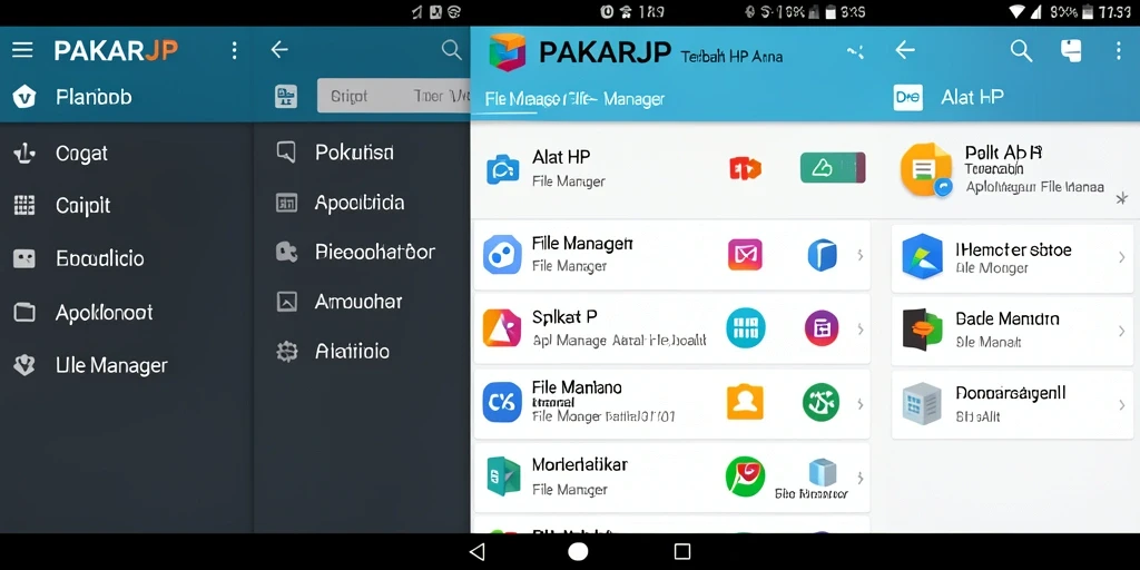 Antarmuka PAKARJP yang sederhana dan fungsional untuk manajemen file.