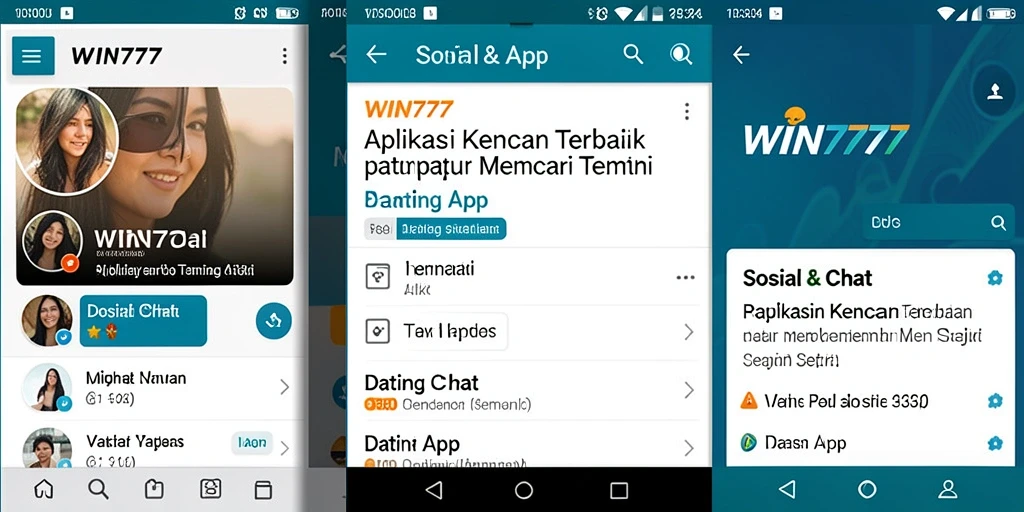 Tampilan antarmuka WIN777 yang mudah digunakan saat berkencan.